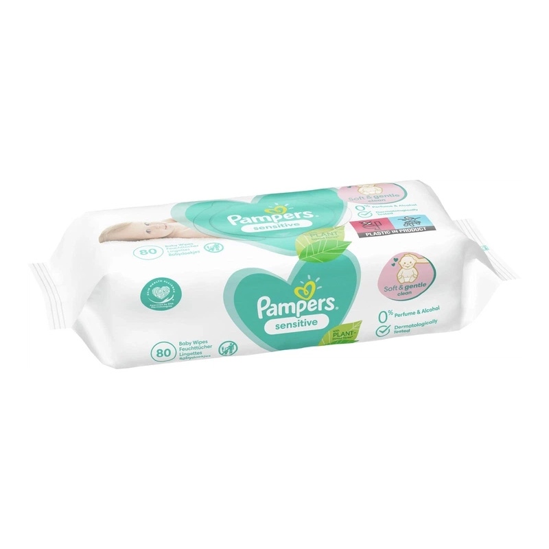 PAMPERS - SENSITIVE Μωρομάντηλα - 80τεμ.