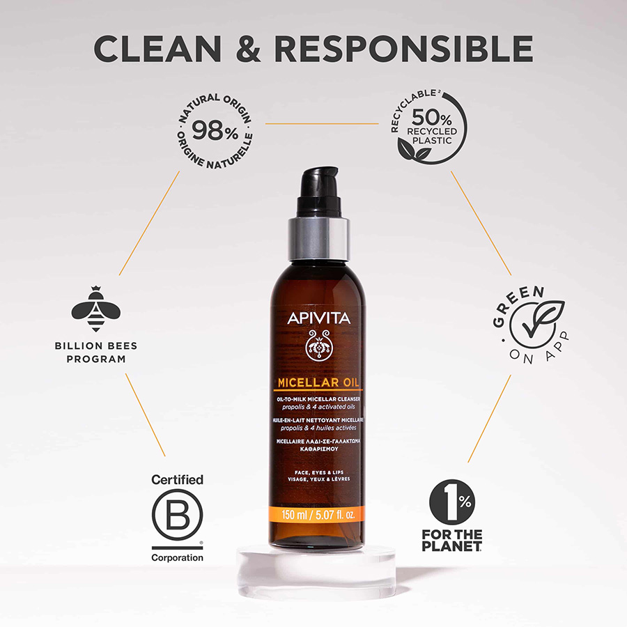 APIVITA - Micellar Oil Λάδι σε Γαλάκτωμα Καθαρισμού - 150ml