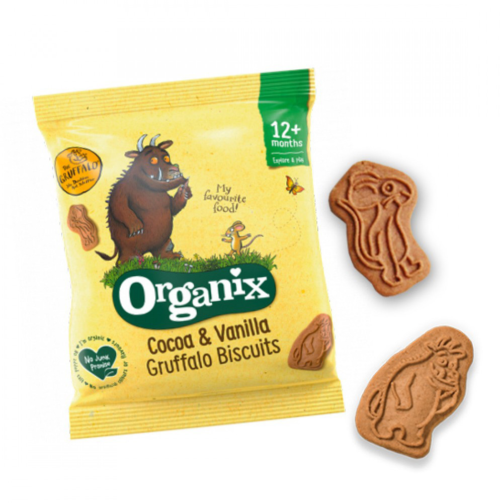 ORGANIX - BIO Gruffalo Μπισκότα με Κακάο & Βανίλια από 12m - 100g