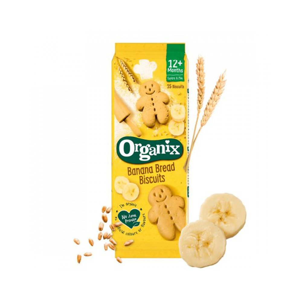 ORGANIX - BIO Banana Bread Μπισκότα με μπανάνα από 12m - 135g