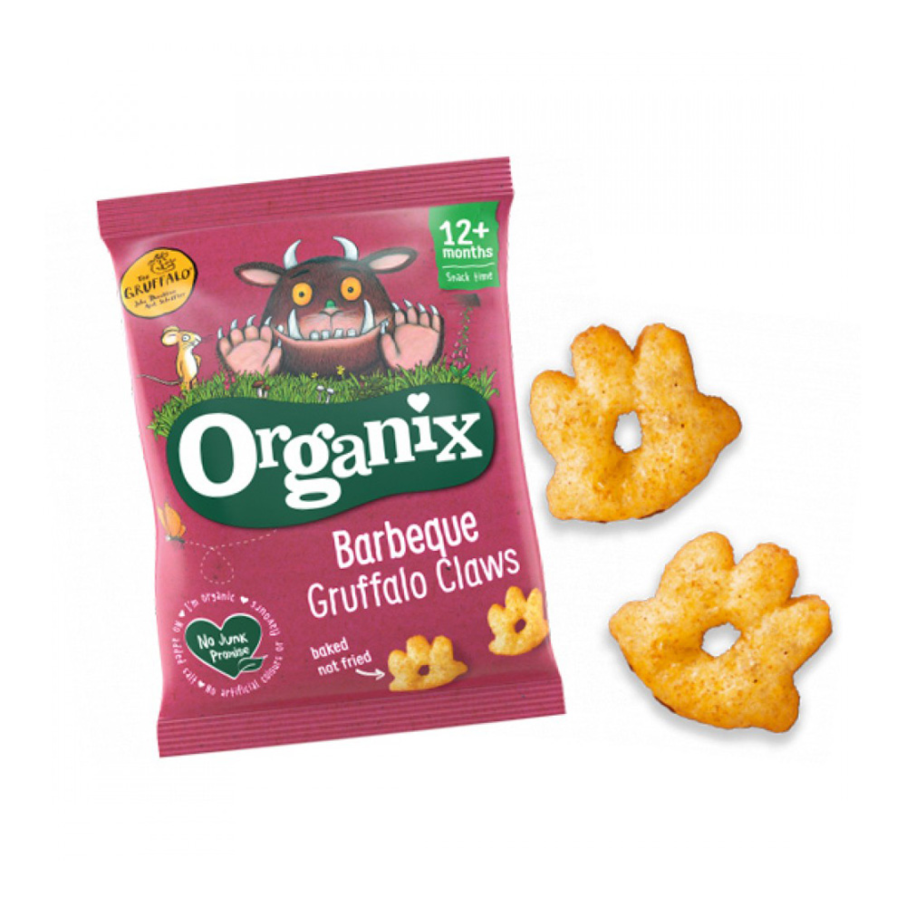 ORGANIX - BIO Πατουσίτσες Καλαμποκιού Barbeque Gruffalo 12m+ - 4x15g