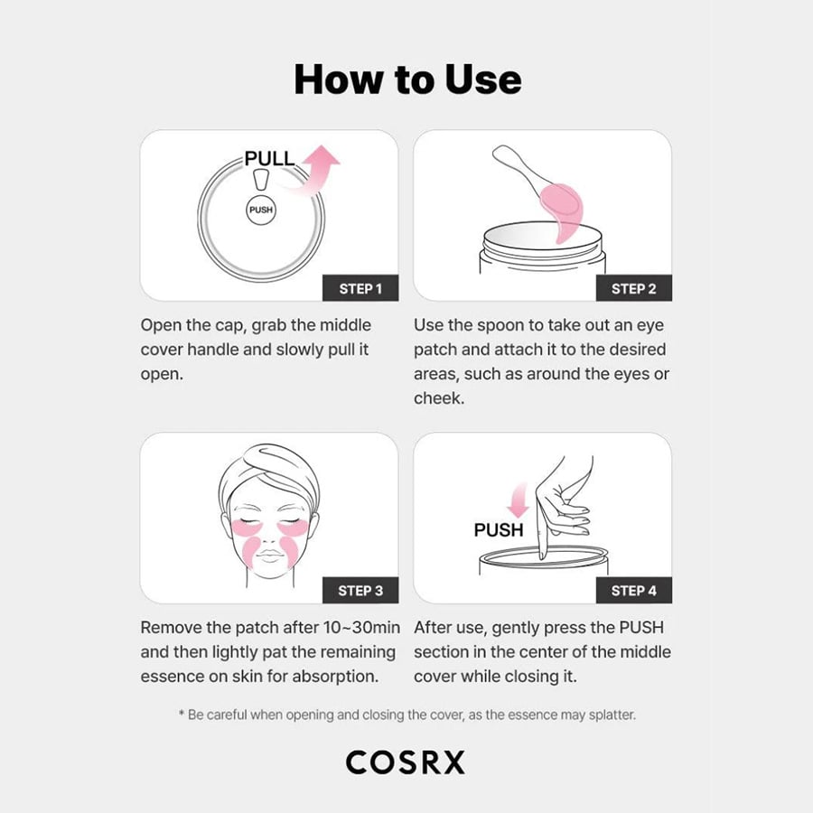 COSRX - The Peptide Collagen Hydrogel Eye Patches Επιθέματα ματιών υδρογέλης με κολλαγόνο για πρησμένα μάτια - 60patches