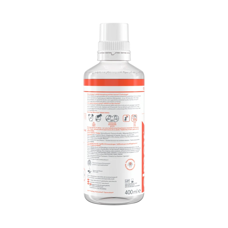 ELMEX - Caries Protection Junior Παιδικό Στοματικό Διάλυμα για 6-12 Ετών - 400ml