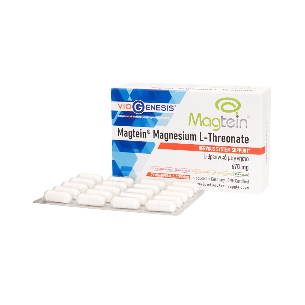 VIOGENESIS - Magtein Magnesium L-Threonate 670mg - 60caps