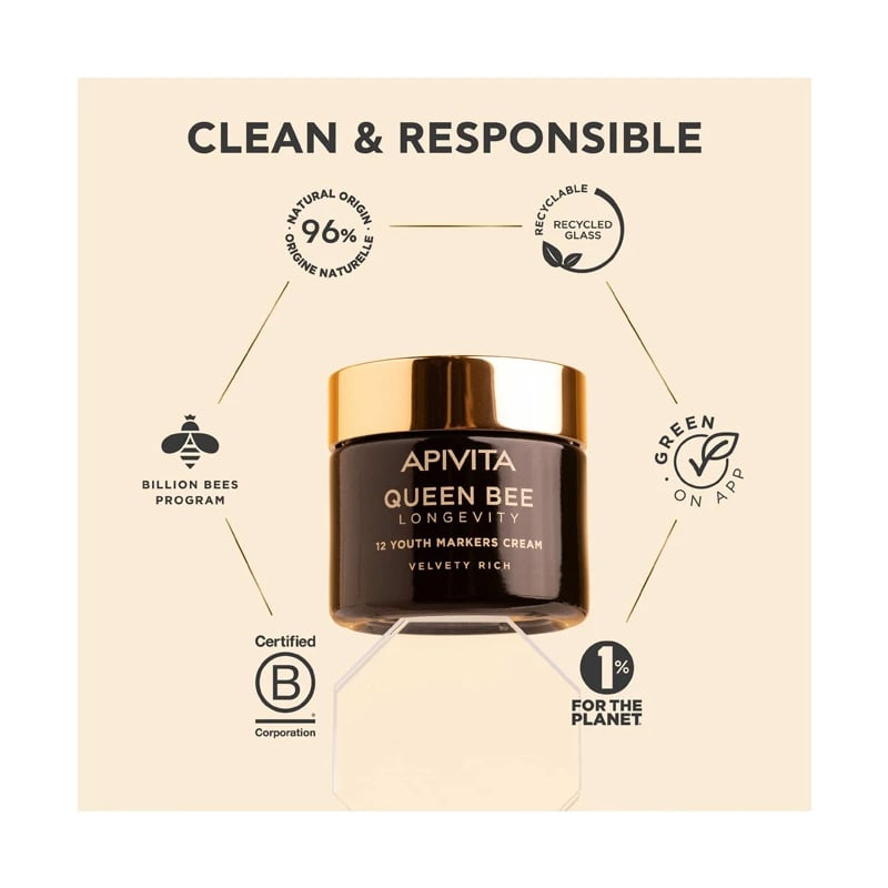 APIVITA - QUEEN BEE LONGEVITY Κρέμα Προσώπου Πλούσιας Υφής - 50ml