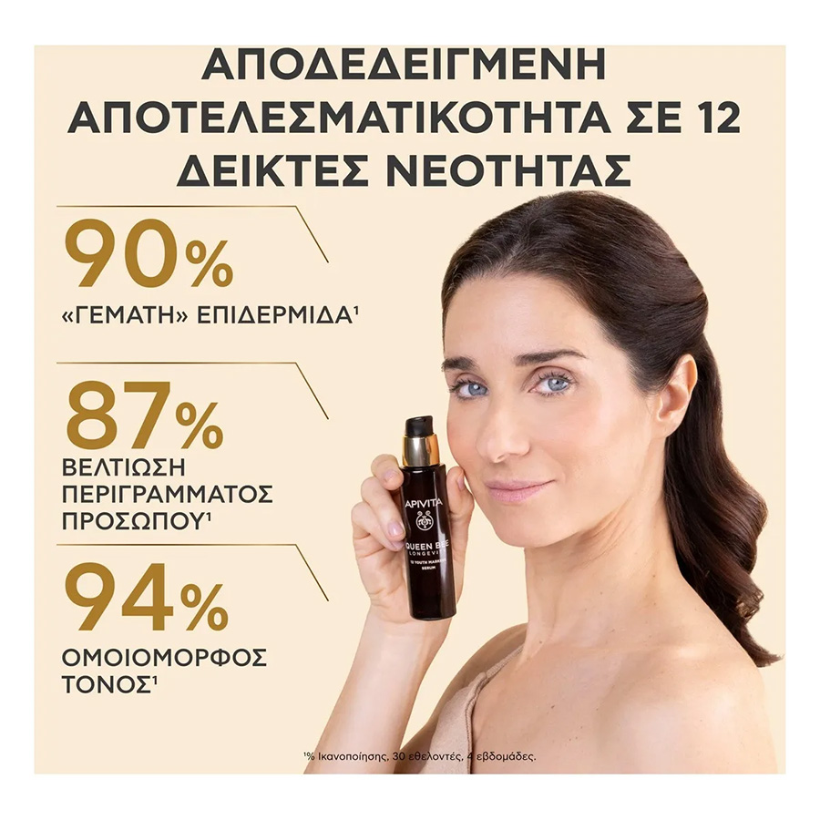 APIVITA - QUEEN BEE LONGEVITY Longevity Serum για άμεση σύσφιξη - 30ml
