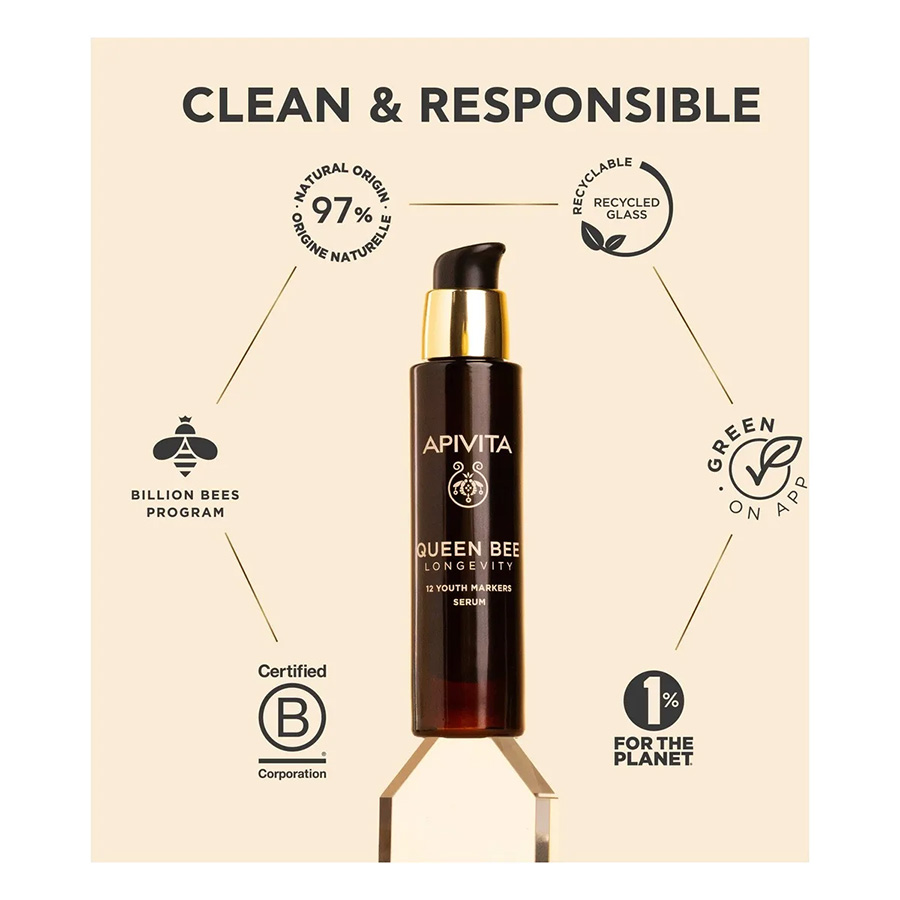 APIVITA - QUEEN BEE LONGEVITY Longevity Serum για άμεση σύσφιξη - 30ml