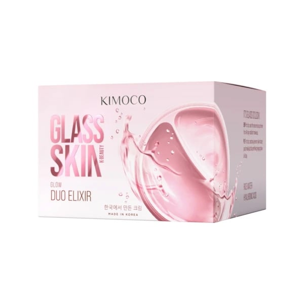 KIMOCO - GLASS SKIN Duo Elixir Κρέμα & Ορός προσώπου για Λάμψη και Ενυδάτωση - 100g