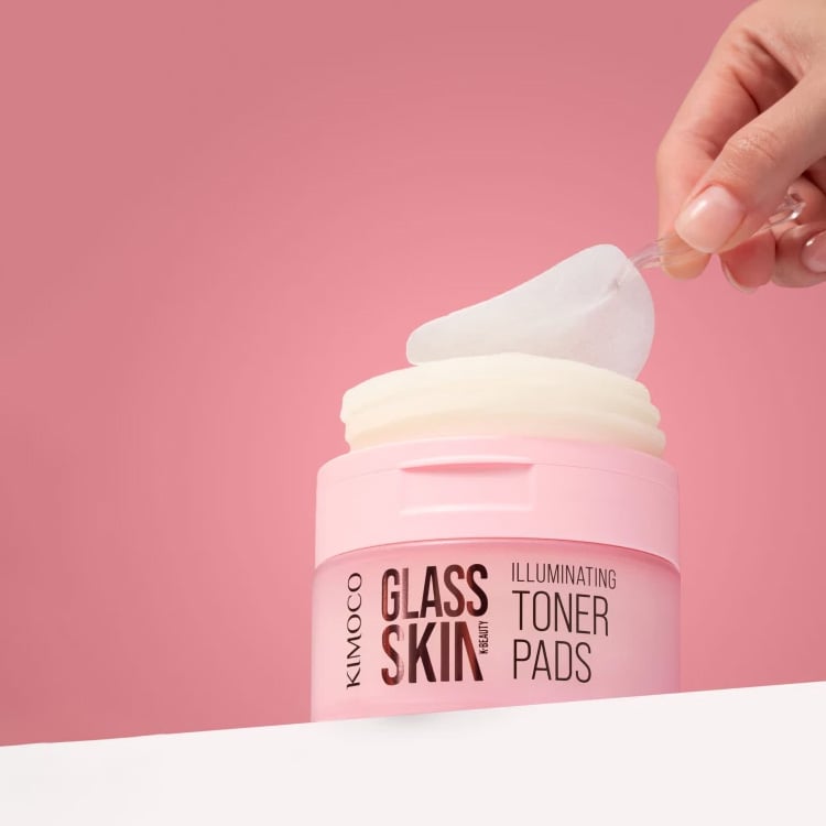 KIMOCO - GLASS SKIN Toner Pads Εμποτισμένα Δισκία με Νερό Ρυζιού - 60τμχ