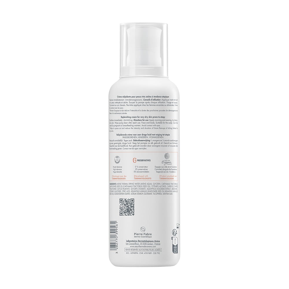 AVENE - XERACALM AD Replenishing Cream Κρέμα Αναπλήρωσης - 400ml