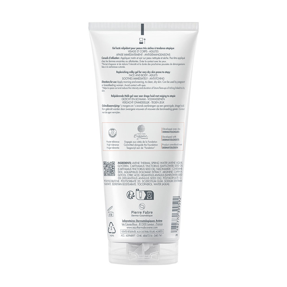 AVENE - XERACALM AD Replenishing Milky Gel Αναπλήρωσης Λιπιδίων - 200ml