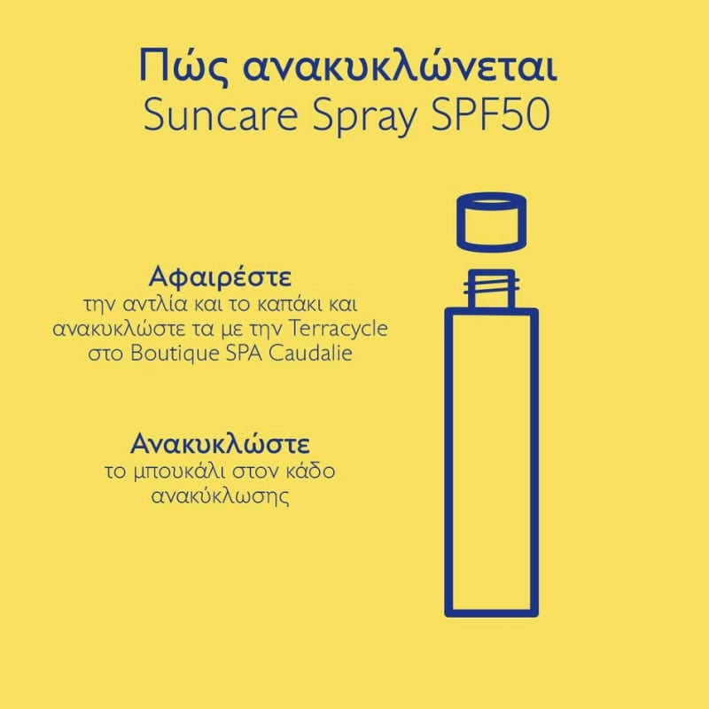 CAUDALIE - VINOSUN Invisible High Protection Spray SPF30+ Αντηλιακό για πρόσωπο & σώμα - 75ml
