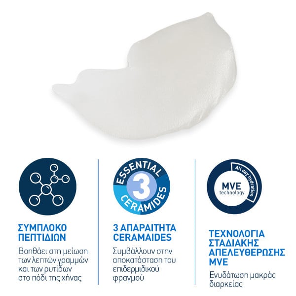 CERAVE - Skin Renewing Eye Cream Κρέμα ματιών με σύμπλοκο πεπτιδίων και 3 απαραίτητα ceramides - 15ml