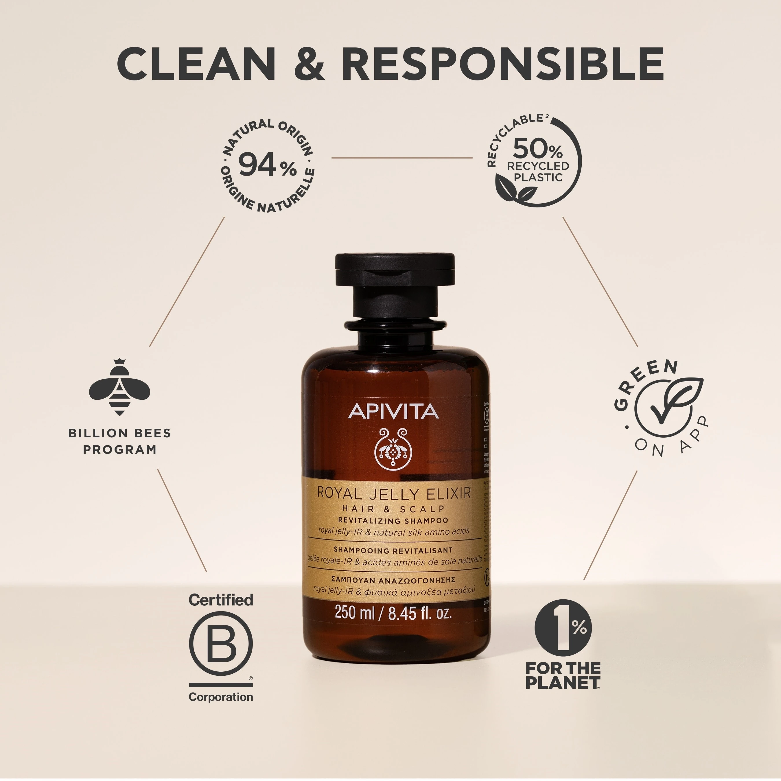 APIVITA - Royal Jelly Elixir Shampoo - 250ml