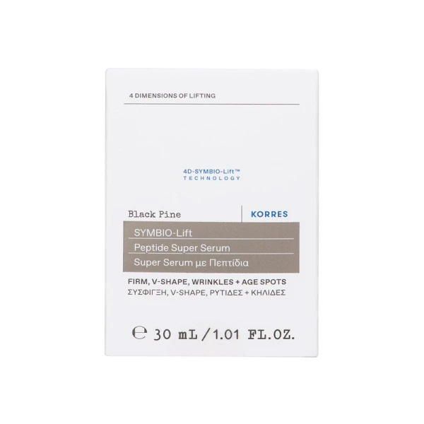 KORRES - BLACK PINE (Μαύρη Πεύκη) 4D SYMBIO-LIFT Peptide Super Ορός Προσύπου με πεπτίδια για σύσφιξη, ρυτίδες & κηλίδες - 30ml