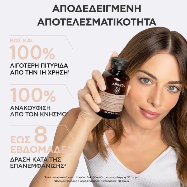 APIVITA - Δερματολογικό Σαμπουάν κατά της Ξηροδερμίας με propolis AC & φυτικό AHA - 250ml