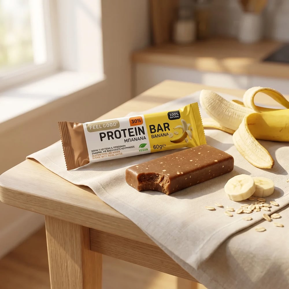 FEEL GOOD - Banana Protein Bar Πρωτεϊνική Μπάρα Μπανάνα