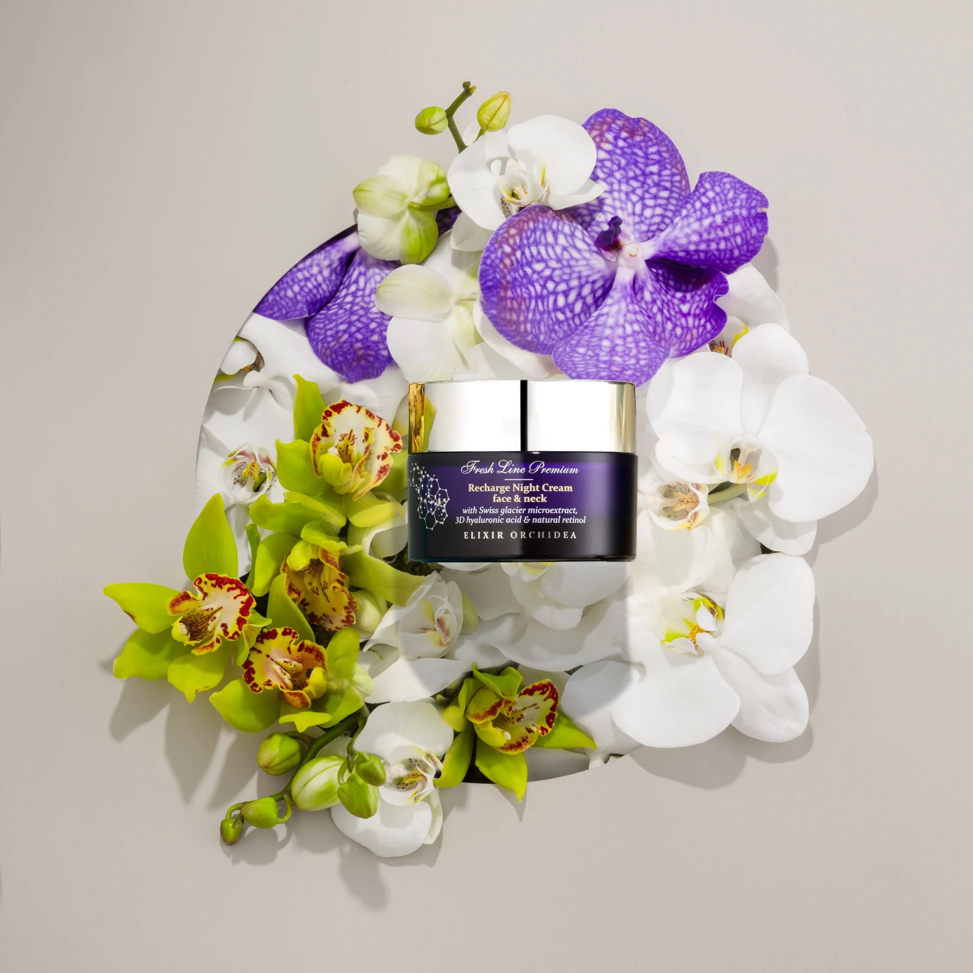 FRESH LINE - ELIXIR ORCHIDEA Αντιγηραντική Κρέμα Νύχτας για Πρόσωπο & Λαιμό - 50ml