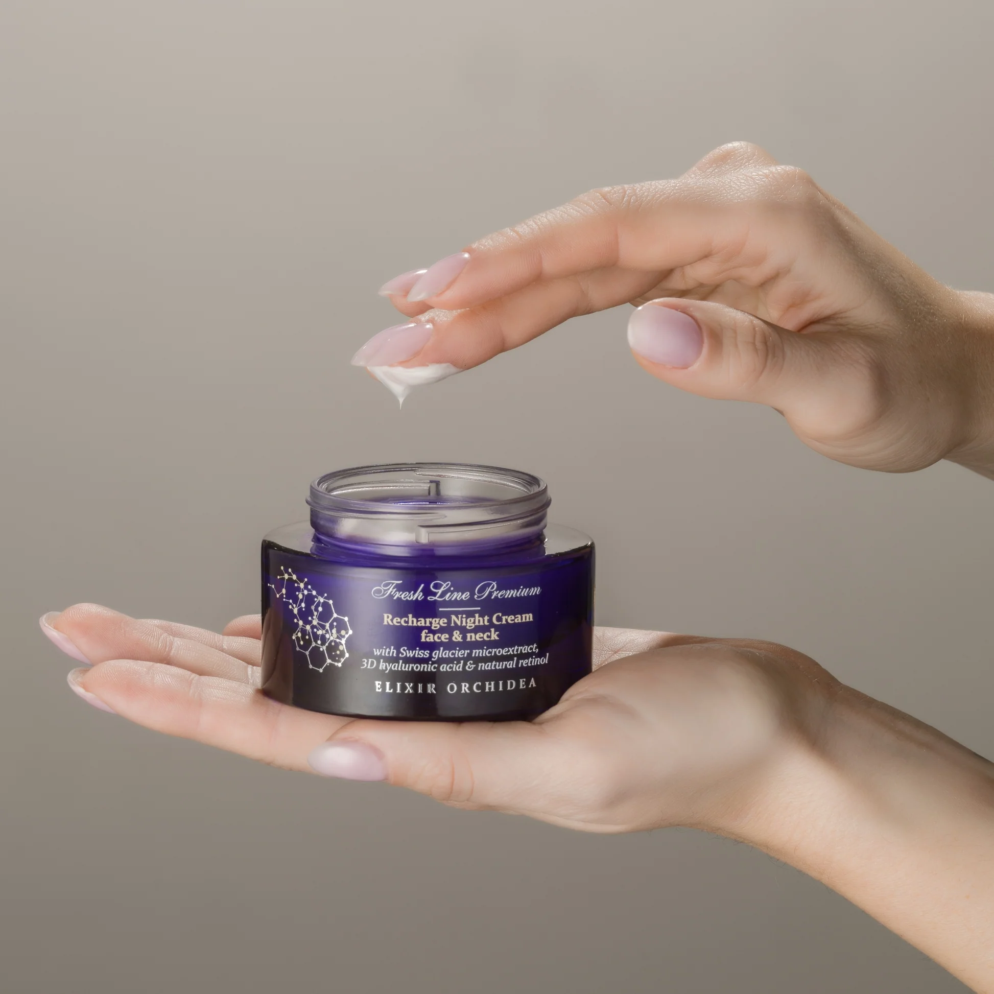 FRESH LINE - ELIXIR ORCHIDEA Αντιγηραντική Κρέμα Νύχτας για Πρόσωπο & Λαιμό - 50ml