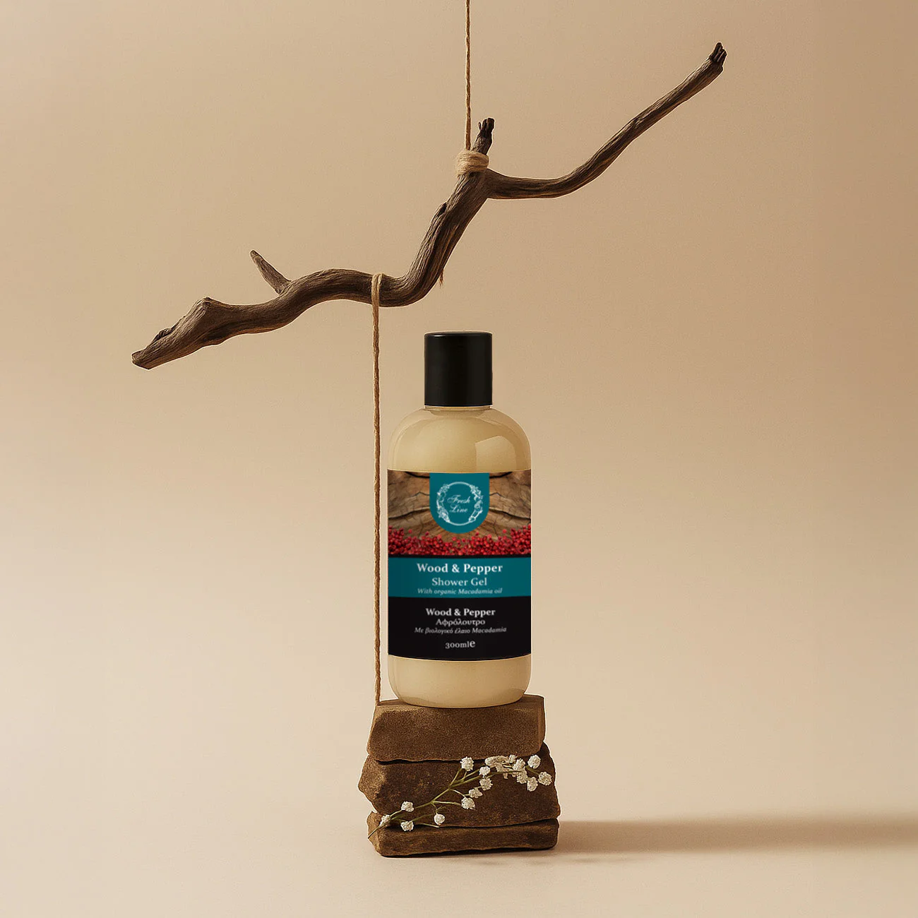FRESH LINE - Wood & Pepper Αφρόλουτρο - 300ml
