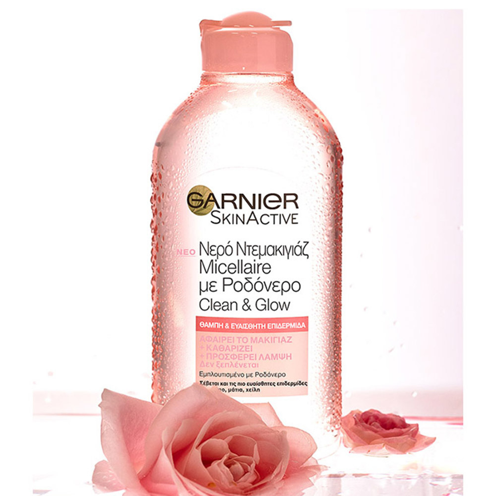 GARNIER - SKIN ACTIVE Νερό Ντεμακιγιάζ Micellaire με Ροδόνερο - 400ml