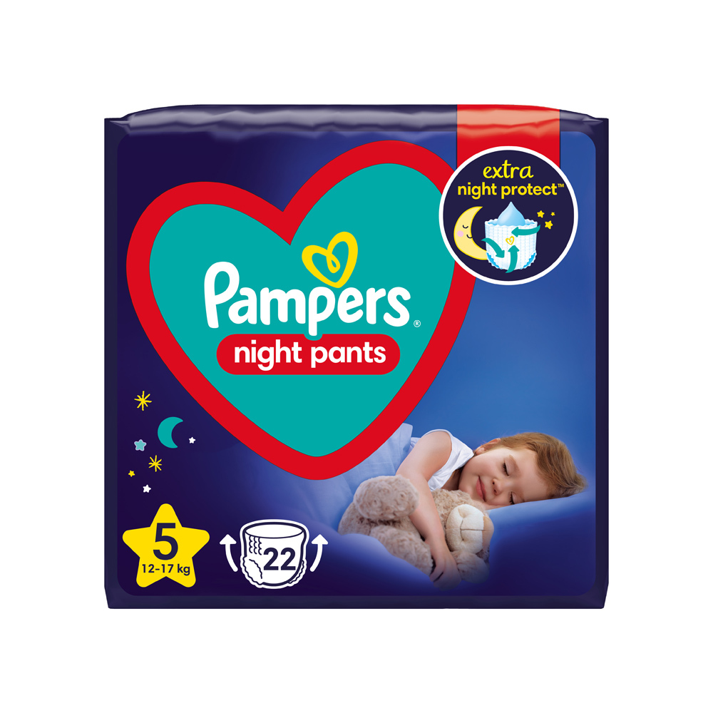 PAMPERS - Night Pants No5 (12-17kg) - 22πάνες