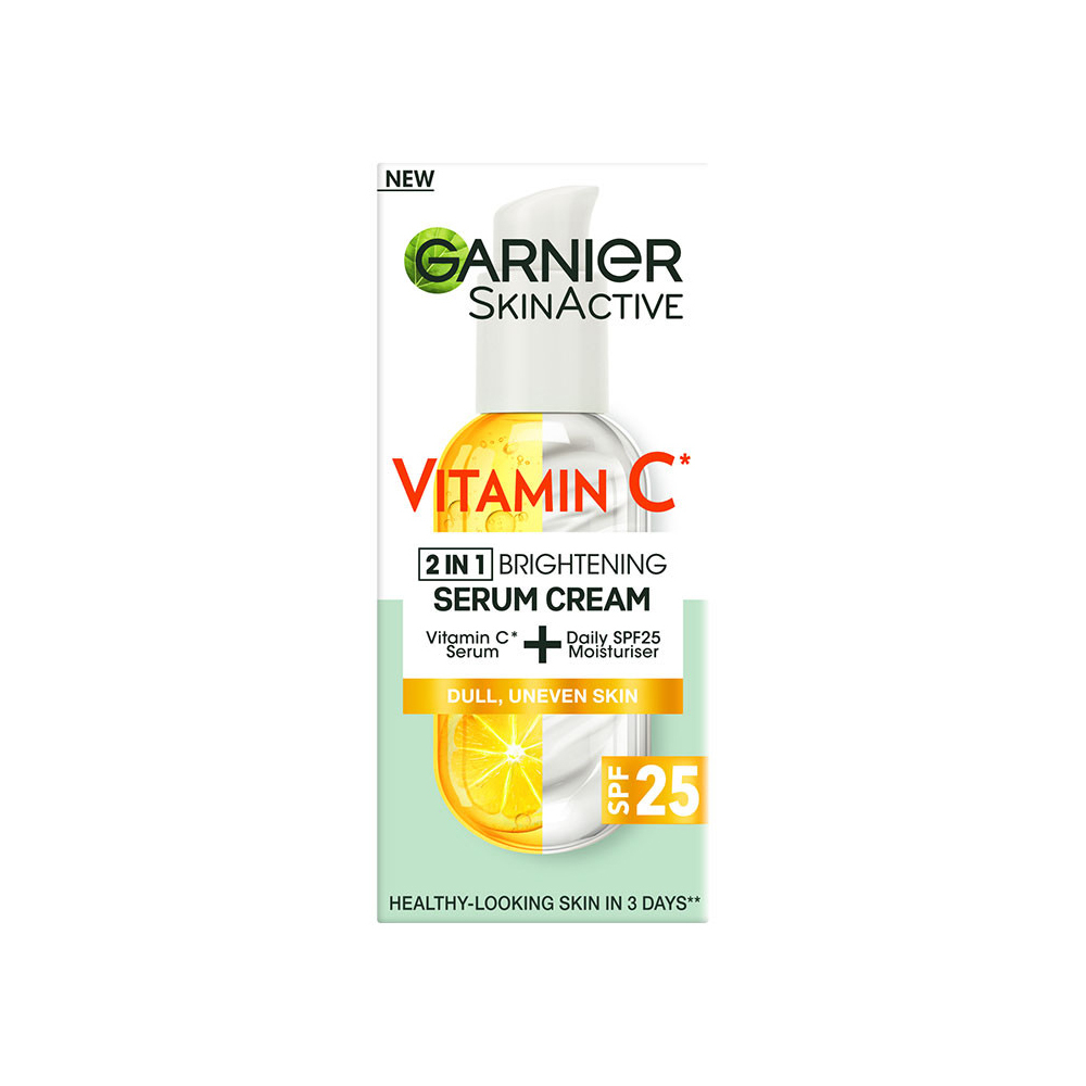 GARNIER - SKIN ACTIVE VITAMIN C 2in1 Brightening Serum Cream SFP25 - 50ml