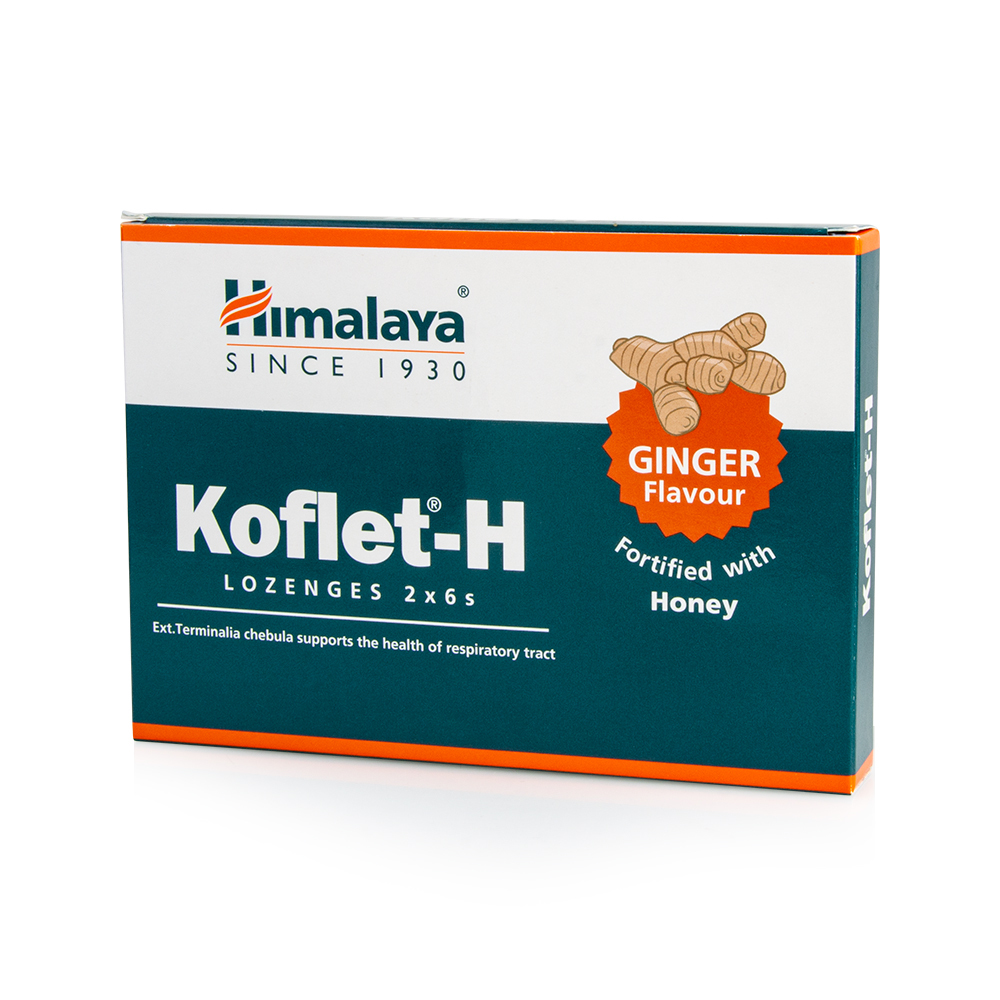 HIMALAYA - KOFLET-H Lozenges (ginger flavour) - 12τεμ.
