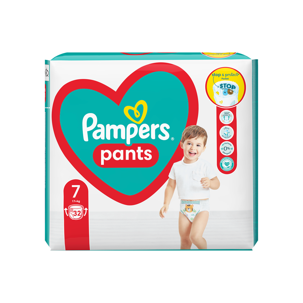 PAMPERS - MAXI PACK Pants No7 (17+kg) - 32τεμ.
