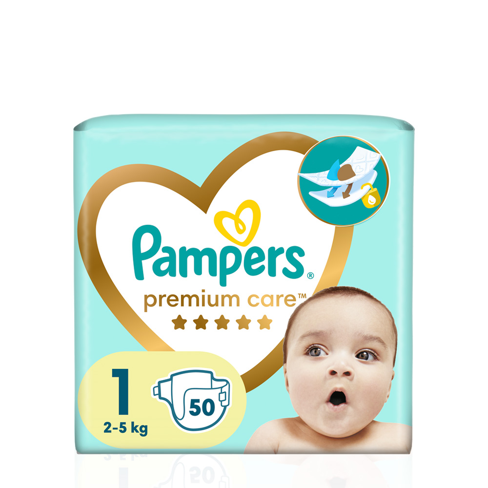 PAMPERS - PREMIUM CARE New Baby No1 (2-5kg) - 50 πάνες