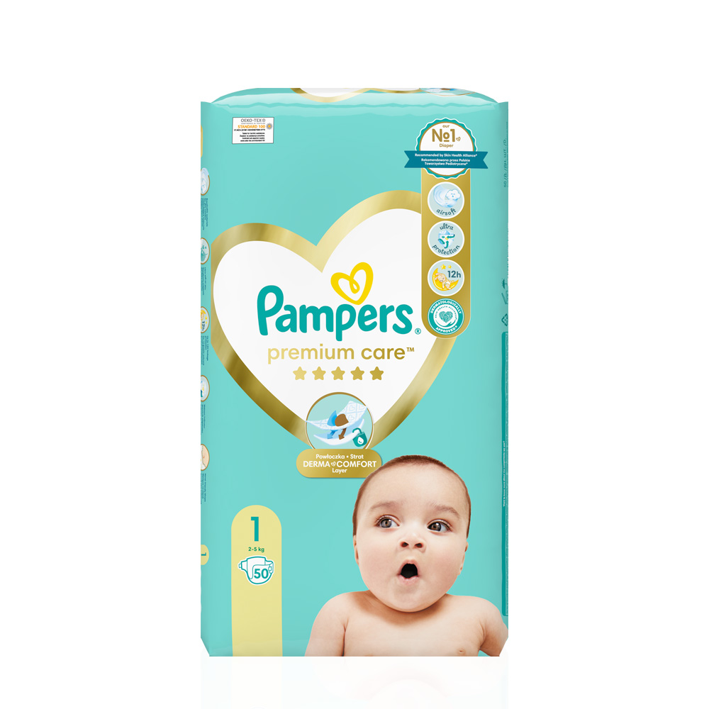 PAMPERS - PREMIUM CARE New Baby No1 (2-5kg) - 50 πάνες
