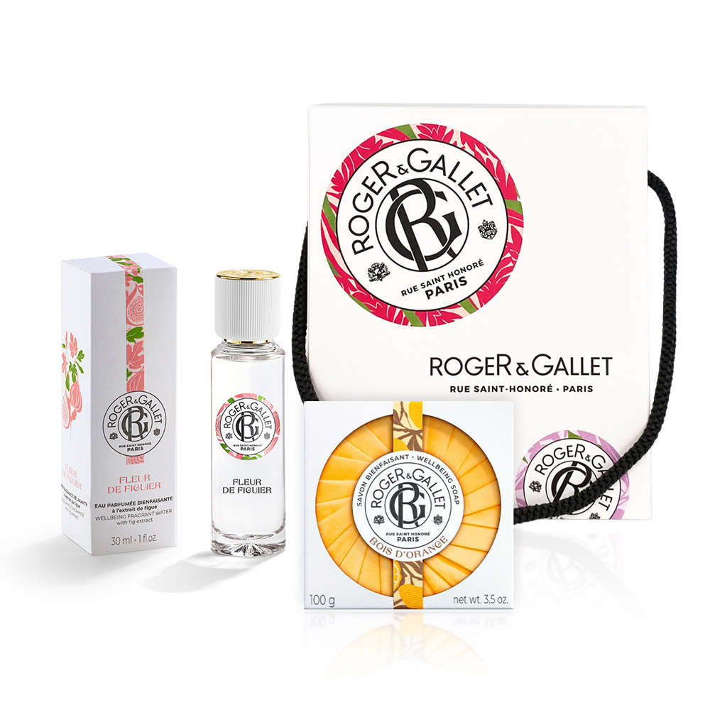 ROGER & GALLET - PROMO PACK FLEUR DE FIGUIER Eau Parfumee Bienfaisante - 30ml ΜΕ ΔΩΡΟ Savon Bienfaisant - 100gr