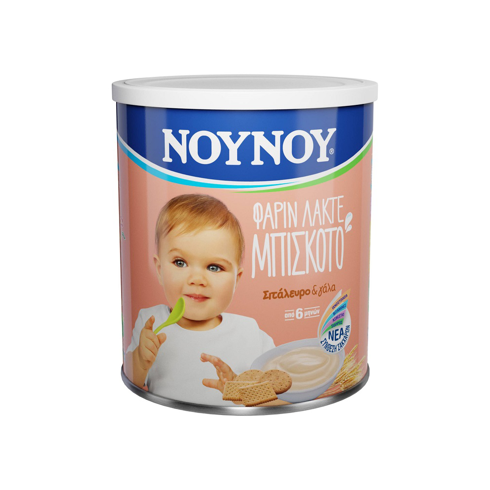 ΝΟΥΝΟΥ - Φαρίν Λακτέ μπισκότο από 6 μηνών - 300gr