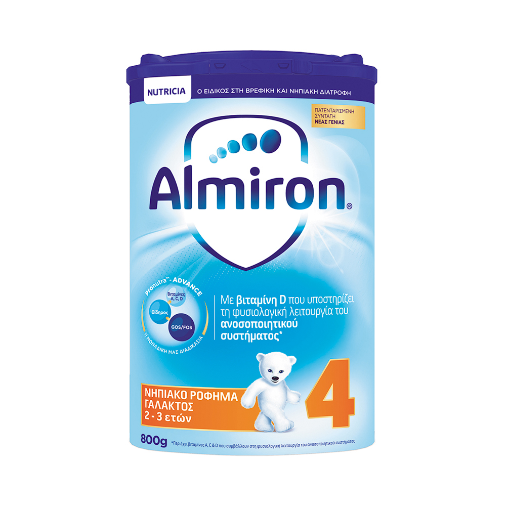NUTRICIA - ALMIRON 4 Νηπιακό Ρόφημα Γάλακτος (2-3 ετών) - 800gr