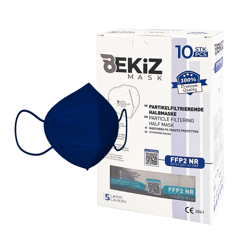 BEKIZ MASK - Μάσκα Υψηλής Προστασίας FFP2 (Μπλε) - 10τεμ.