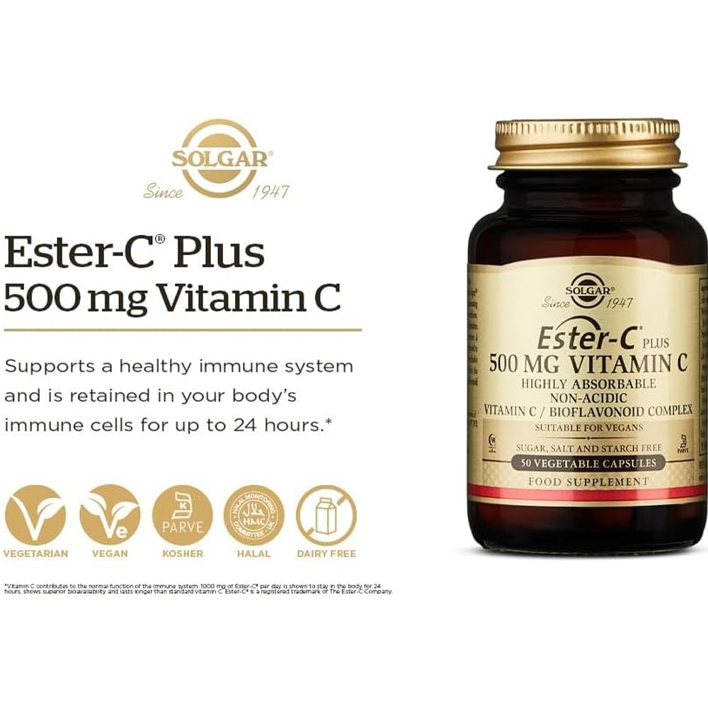 SOLGAR - Ester-C plus Vitamin C 500mg - 50caps