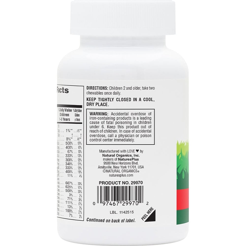 NATURES PLUS - SOURCE OF LIFE ANIMAL PARADE Multi Vitamin & Mineral (Cherry) - 90chew.tabs