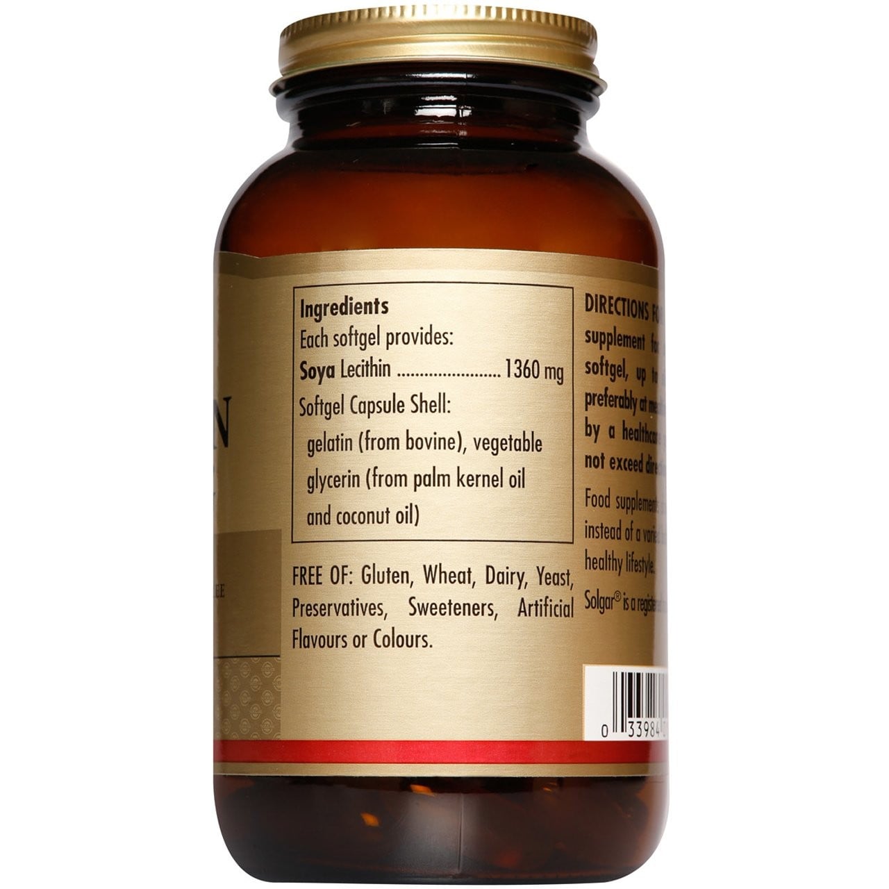 SOLGAR - Lecithin 1360mg - 100softgels