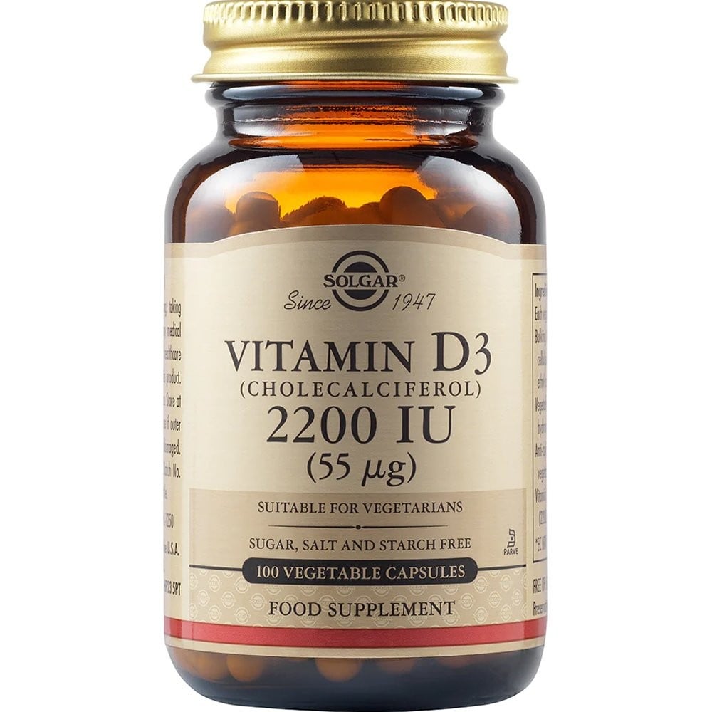 SOLGAR - Vitamin D3 2200IU (55μg) - 50caps