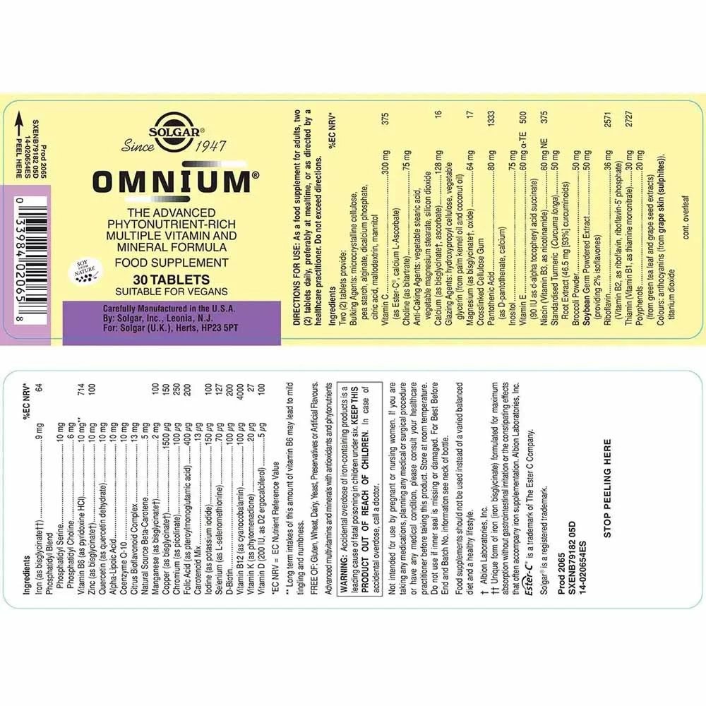 SOLGAR - Omnium - 30tabs