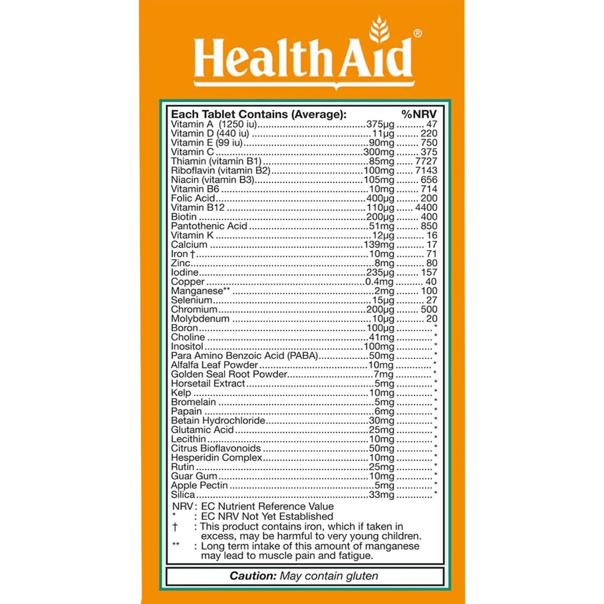 HEALTH AID - Healthy Mega - 30tabs