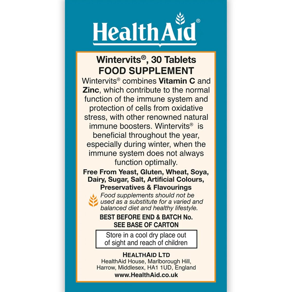 HEALTH AID - Wintervits - 30tabs