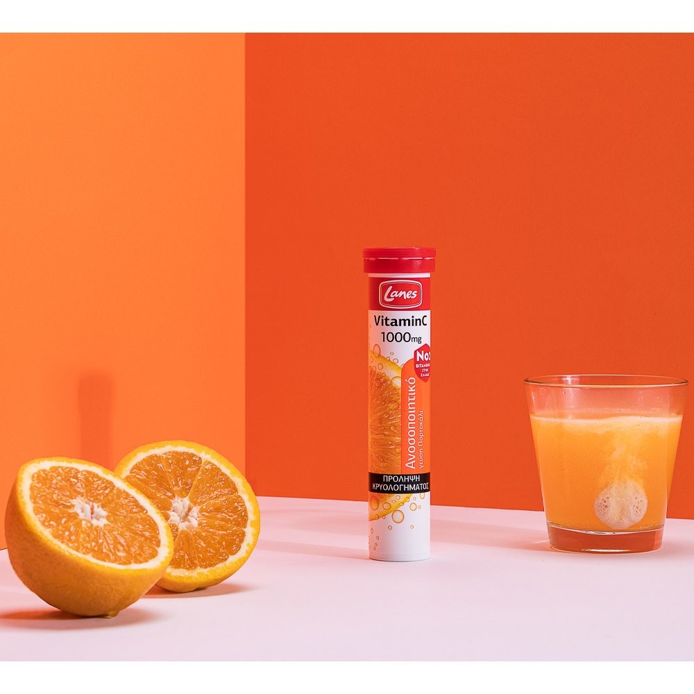 LANES - Vitamin C 1000mg Πορτοκάλι - 20eff.tabs