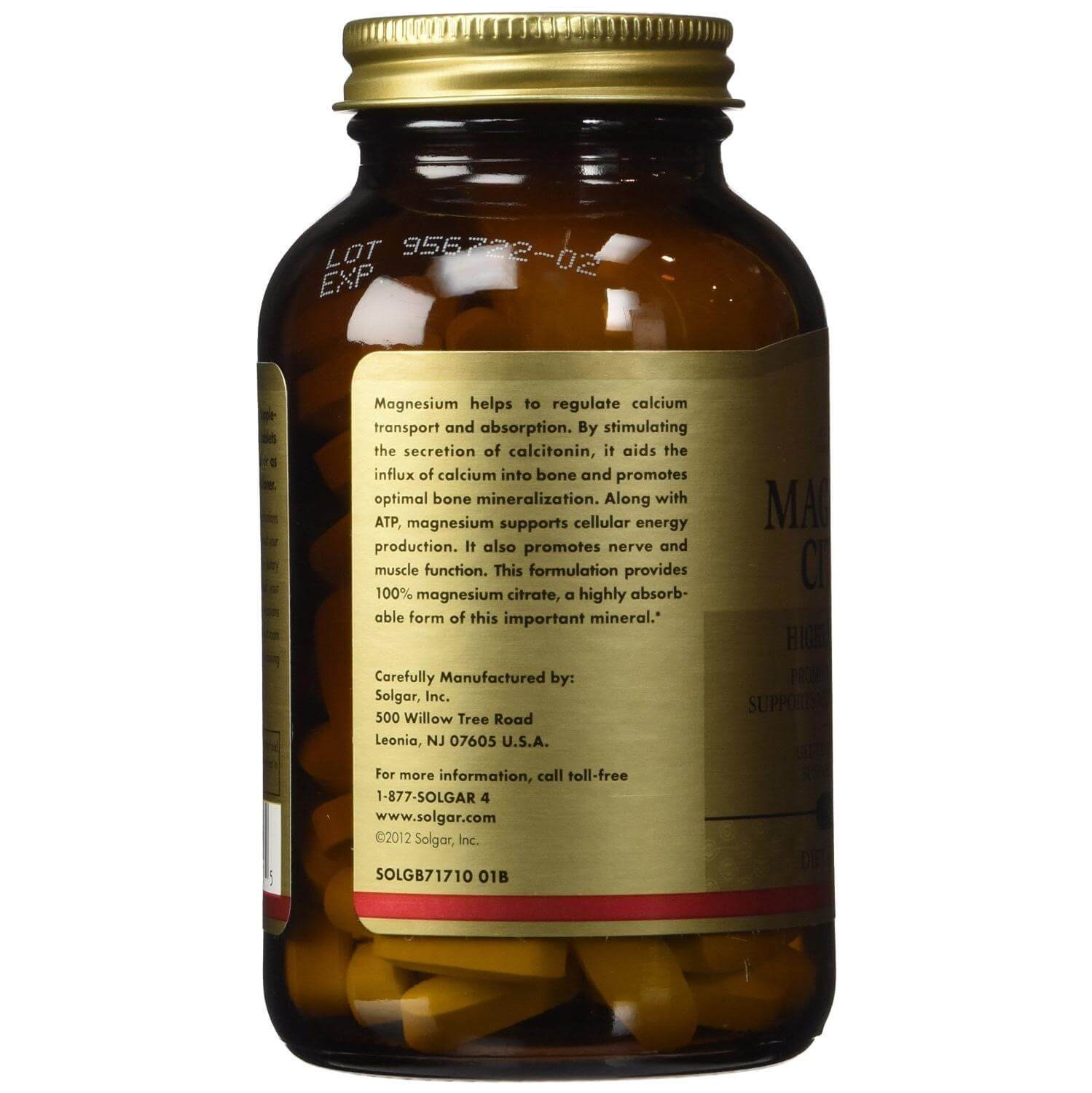 SOLGAR - Magnesium Citrate - 120tabs