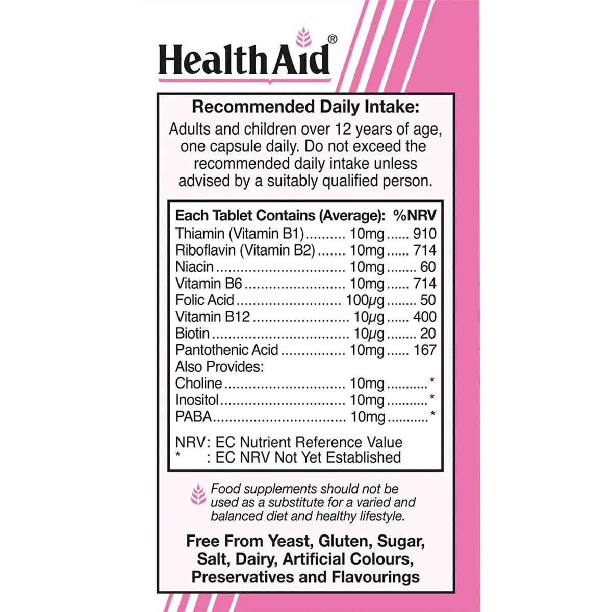 HEALTH AID - Vitamin B Complex Supreme - 30caps