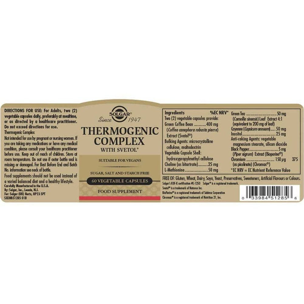 SOLGAR - Thermogenic Complex - 60caps