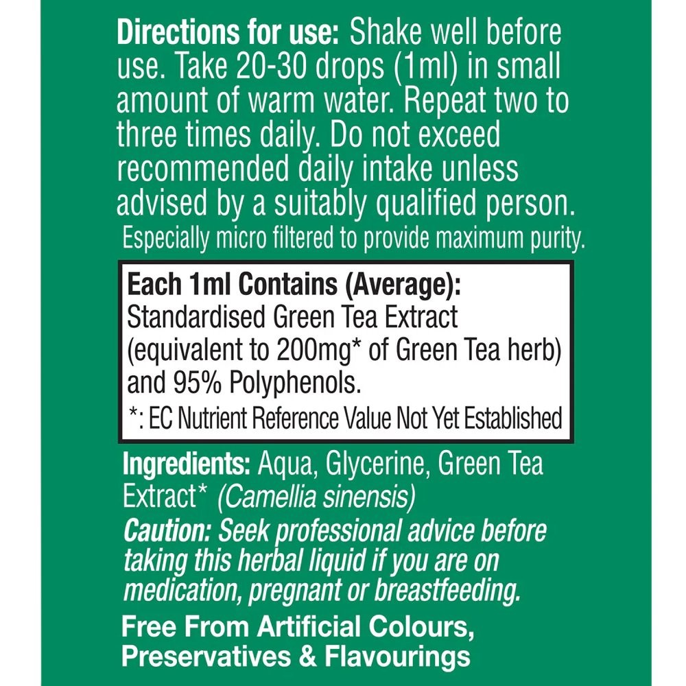 HEALTH AID - Green Tea Herbal Liquid - 50ml