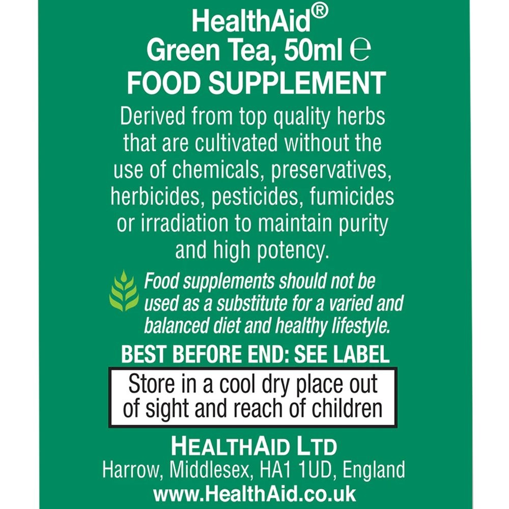 HEALTH AID - Green Tea Herbal Liquid - 50ml