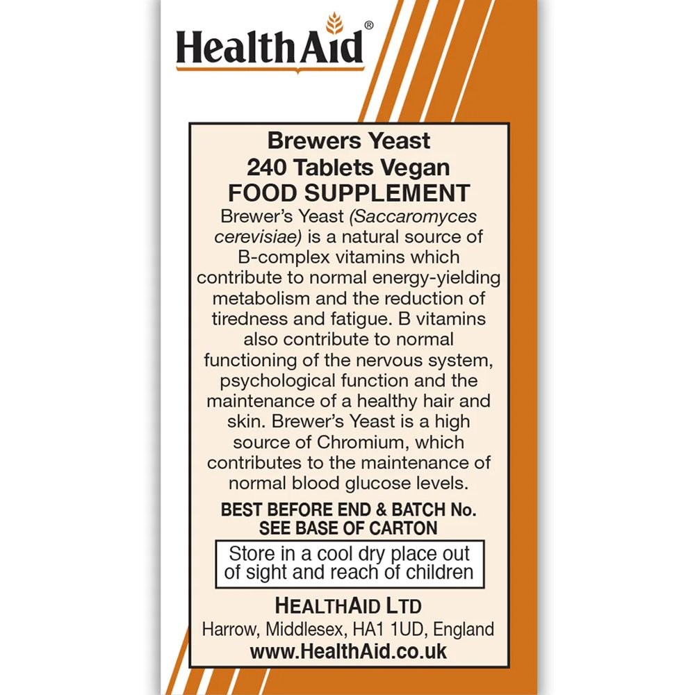 HEALTH AID - Super Brewers Yeast - 240tabs