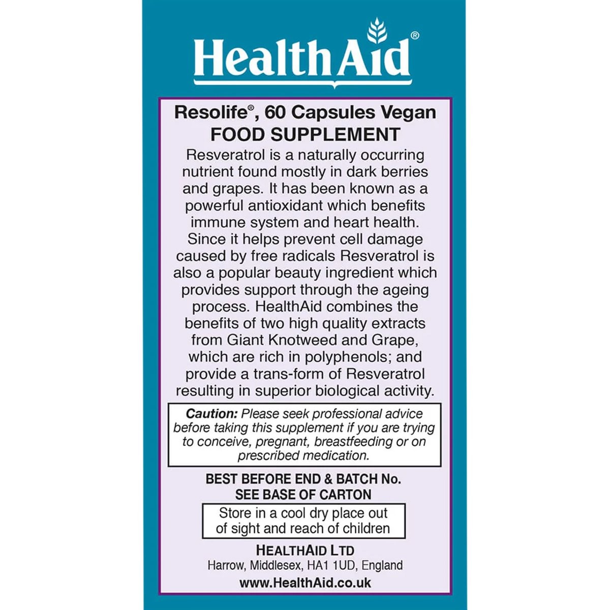 HEALTH AID - Resolife - 60caps